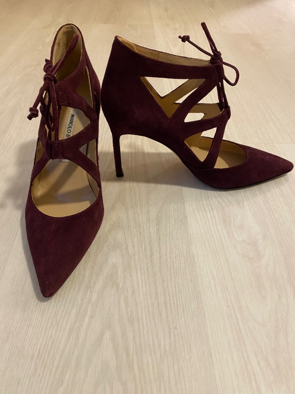 Manolo Blahnik Suede Pumps